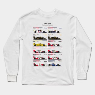 Ayrton Senna Grand Prix cars Long Sleeve T-Shirt